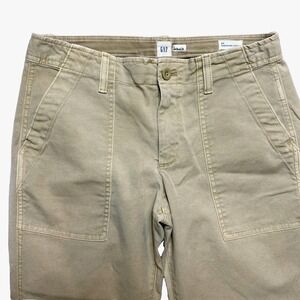 Gap Pants Womens 4 Tan Girlfriend Crop Stretch Work Wear